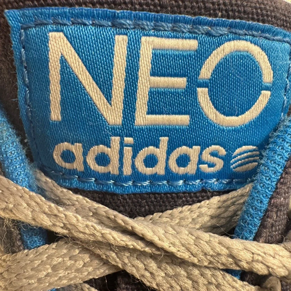 adidas Neo Men's‎ Low Top Sneakers Navy Blue Canvas Size 10